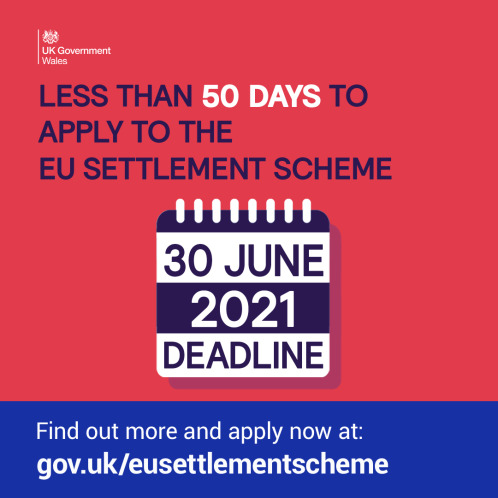 Deadline for applying to the EU settlement scheme